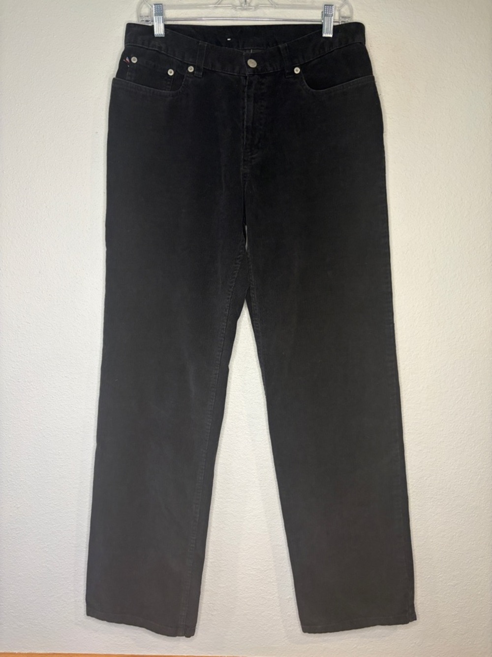 Polo RL Ralph Lauren cotton corduroy straight leg pants jeans black 8